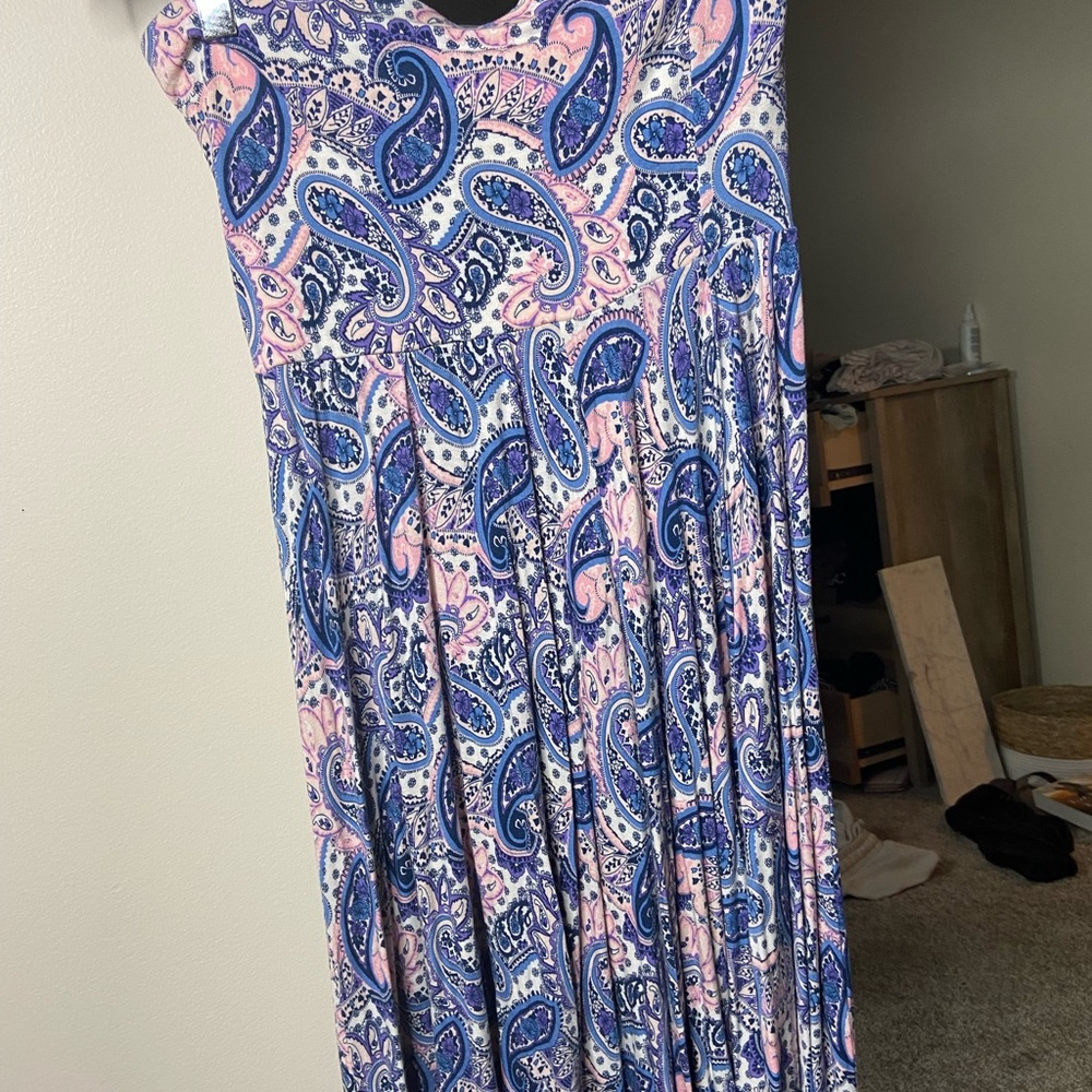 EXPRESS Paisley TubeTop Dress